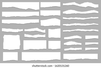 Torn paper set vector, layered. Vector illustration