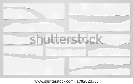 Similar – Image, Stock Photo empty torn pieces of white paper