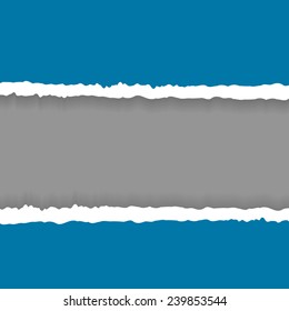 Torn paper with soft shadow