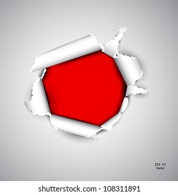Torn paper with space for text