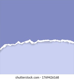 Torn paper with space for text - isolated vector on transparent background