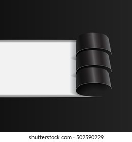 Torn Paper with space for text on a white background. Vector template for your design.