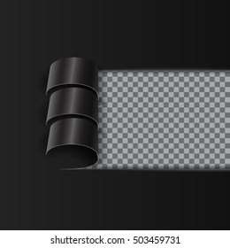 Torn Paper with space for text on a transparent background. Vector template for your design.