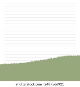 Torn paper with space for your own text. Vector illustration.