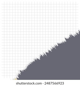 Torn paper with space for your own text. Vector illustration.