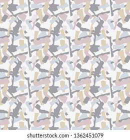 Torn paper style pattern design. Repeating Pattern. Elegant, muted colors. Great for surface and textile design.

