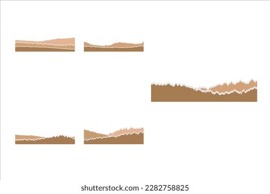 Torn Paper Texture Edge Vector