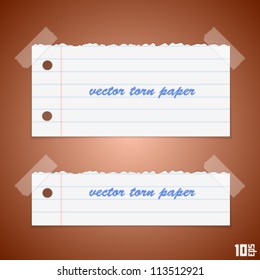 torn paper vector