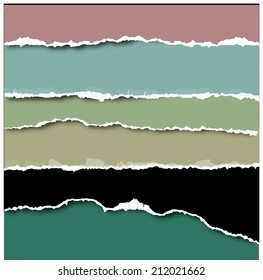 Torn paper vector