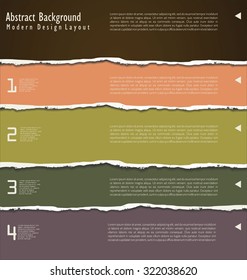 torn paper vector