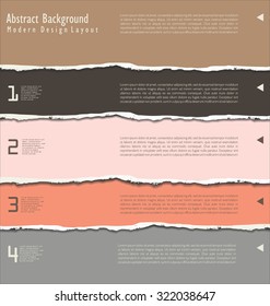 torn paper vector