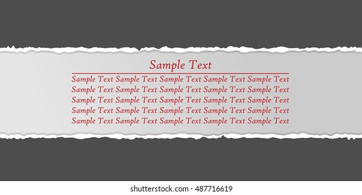 torn paper vector
