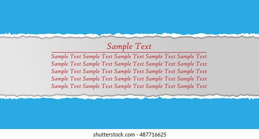 torn paper vector
