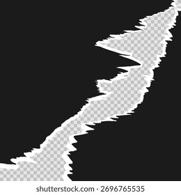 Torn paper vector adds a textured, paper cutting, grunge touch to your designs. Use it for banners, posters, stickers, text boxes, or collages.