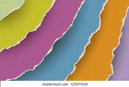 Torn paper vector background