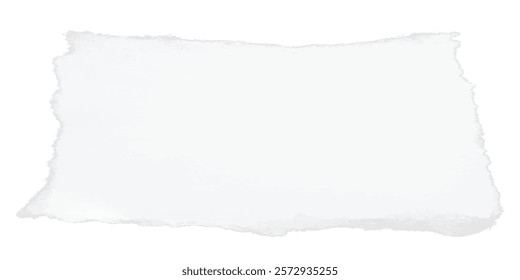 Torn paper vector design with subtle realistic textures perfect for digital collages aesthetic posters and modern scrapbook layouts