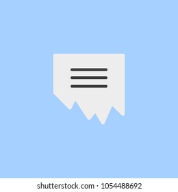 torn paper vector icon
