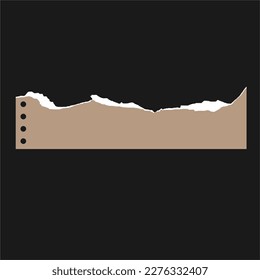 Torn Paper Vector and Illustration. 