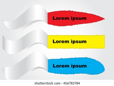 torn paper, vector illustrator