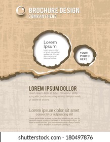 Torn paper for your background. Vector illustration