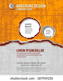 Torn paper for your background. Vector illustration