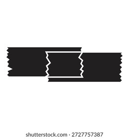 Pedaço rasgado de papel preto representando um acordo quebrado, divórcio ou separação