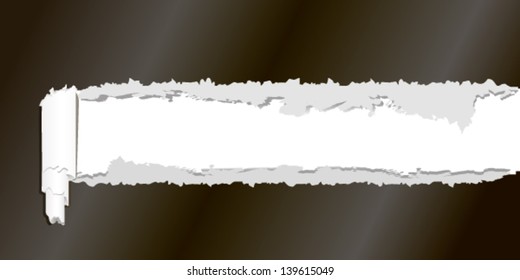 torn piece of paper