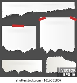 Torn piece of paper. For notes. For your design.