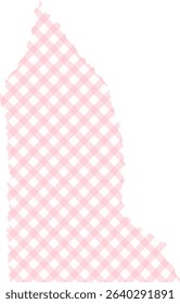 Torn Pink Gingham Washi Tape Sticker