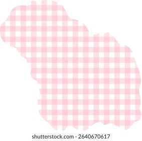 Torn Pink Gingham Washi Tape Sticker – Pastel Journal Element