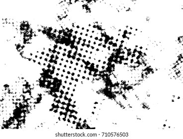Torn ripped abstract black and white overlay layout. Distressed urban retro graphic funky background. Easy to apply over any image effect. Vector illustration
