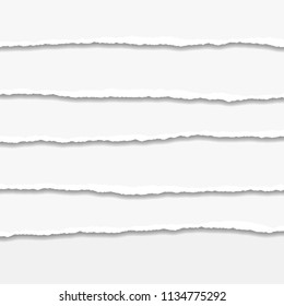 Torn or ripped Paper Edge. Vector illustration