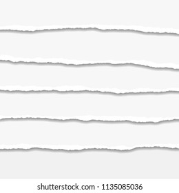 Torn or ripped Paper Edge. Vector illustration