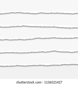 Torn or ripped Paper Edge. Vector illustration