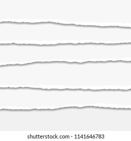 Torn or ripped Paper Edge. Vector illustration