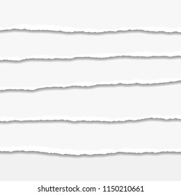 Torn or ripped Paper Edge. Vector illustration