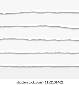 Torn or ripped Paper Edge. Vector illustration