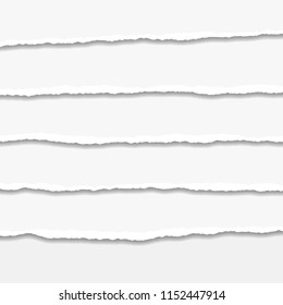 Torn or ripped Paper Edge. Vector illustration