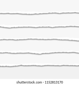 Torn or ripped Paper Edge. Vector illustration