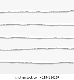 Torn or ripped Paper Edge. Vector illustration