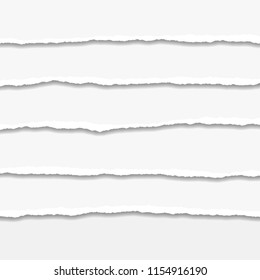 Torn or ripped Paper Edge. Vector illustration