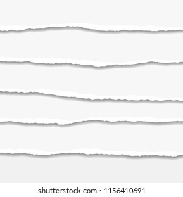 Torn or ripped Paper Edge. Vector illustration