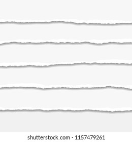 Torn or ripped Paper Edge. Vector illustration