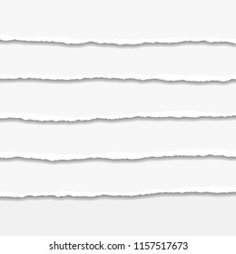 Torn or ripped Paper Edge. Vector illustration