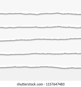 Torn or ripped Paper Edge. Vector illustration