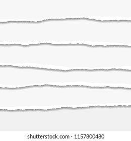 Torn or ripped Paper Edge. Vector illustration