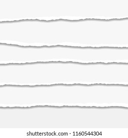 Torn or ripped Paper Edge. Vector illustration
