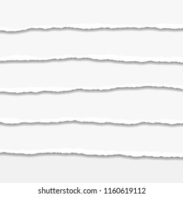 Torn or ripped Paper Edge. Vector illustration