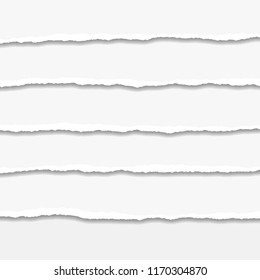 Torn or ripped Paper Edge. Vector illustration