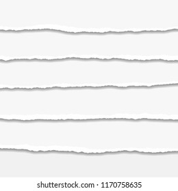 Torn or ripped Paper Edge. Vector illustration